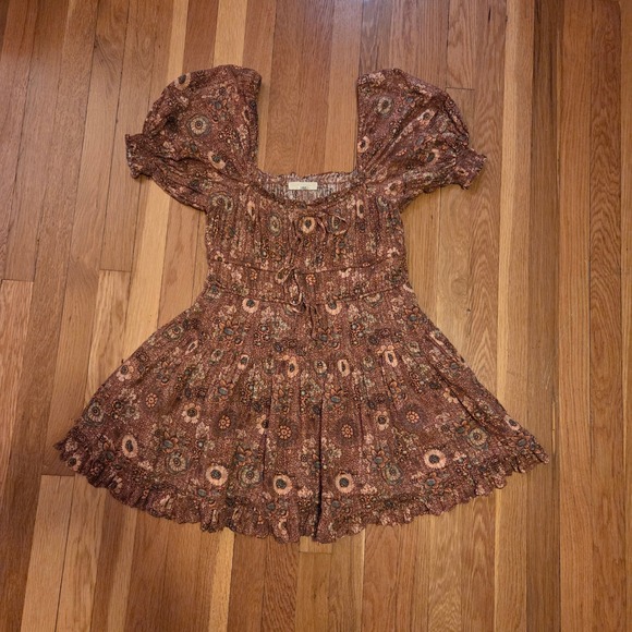 Ulla Johnson "Juniper" Mini Dress Rosebud Floral, Smocked, Puff Sleeves Sz 2 - Picture 7 of 13